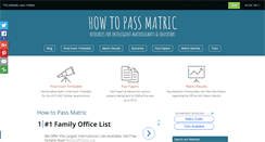 Desktop Screenshot of howtopassmatric.co.za